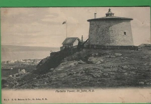 Vintage Canada Real Photo RPPC Postcard Martello Tower St John New Brunswick - Picture 1 of 4