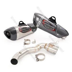 ATV Mid Exhaust System Pipe Slip On 51mm Muffler Modified For Duke 200 2020-2023 - Bild 1 von 12