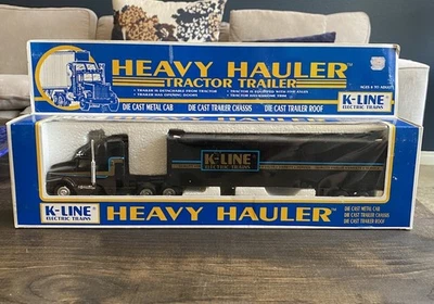 K-Line Heavy Hauler K-Line Black Tractor Trailer - Image 1 of 4