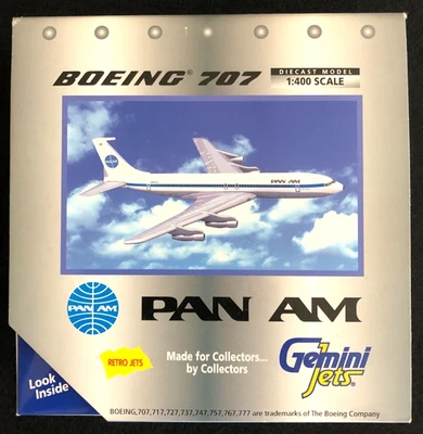 Gemini Jets 1:400 Boeing 707, Pan Am, Item GJPAA033, NIB - Image 1 of 4