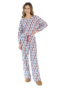 ALDI Gear Ladies Cozy Ribbed Set All Over Print Size XL - Picture 1 of 7