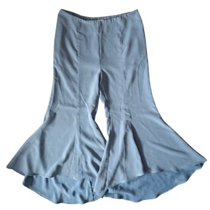 Anthropologie Zinnia High Rise Tulip Hem Pants Flare Leg Hippie Boho Festival - Picture 1 of 8