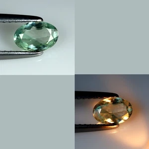 0.63 ct Gorgeous Oval (6.42 x 4.34 mm) Unheated Green Natural Alexandrite - Picture 1 of 4