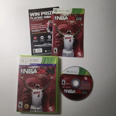 NBA 2K14 Xbox 360 Complete Video Game LeBron James Basketball Tested Manual - Image 1 of 2