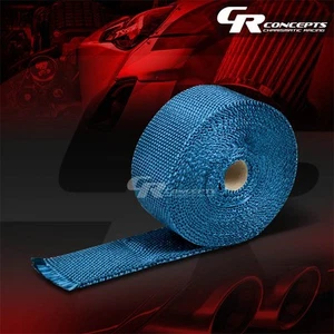 "CABEZAL DE ESCAPE AZUL T1 TURBO COLECTOR CINTA AISLAMIENTO TÉRMICO ENVOLVENTE 2""X 1/16""X 295"" - Imagen 1 de 1