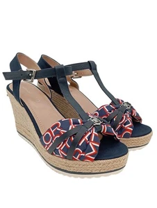 TOM TAILOR Sandalias con plataforma Mujeres Talla EU 42 azul-rojo-blanco - Imagen 1 de 5