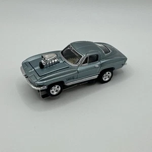 Autoworld Steel Blue 1967 Blown Corvette Thunderjet HO Slot Car Custom WORKS - Picture 1 of 15