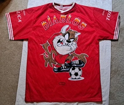 Винтажный Y2K футбол Futboll футбол Джерси набор Toluca Мексика Los Diablos Locos  - Изображение 1 из 4