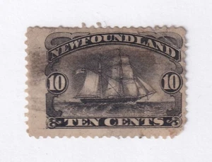 MATT'S STAMPS SCOTT NEWFOUNDLAND #59 SCHOONER ISSUE OF 1887-96, USED CV$67.50 - Picture 1 of 3