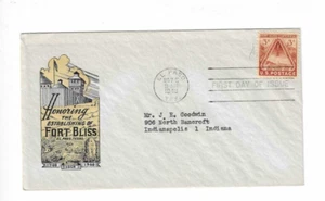 U.S, 1948 FDC Scott 976 Fort Bliss- Ioor cachet - Picture 1 of 2