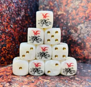 Lonely Mountain, Inspired Custom  Dice, Ideal for Games like Lord of the Rings - Picture 1 of 3