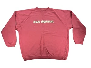 B.U.M. Equipment Sweatshirt Mens Size XL Salmon Crewneck Pullover Sweater VTG - Picture 1 of 6