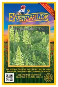 1000 Kanadische Milchwicke Wildblumensamen - Everwilde Farms Mylar Samen Paket - Bild 1 von 2