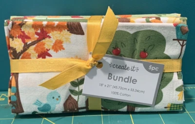 2 Bundles Create It Fat Quarter Bundle Harvest Scarecrow Thanksgiving Fall 18x21 - Image 1 of 3