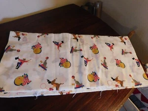 Circus Fabric Vintage 2 Yards TLC - Picture 1 of 7