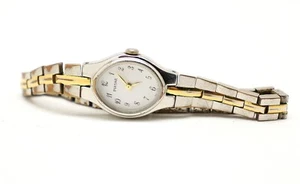 PULSAR 1N01-X098 Silver/Gold Tone Quartz Ladies Watch NEEDS Battery - Picture 1 of 5