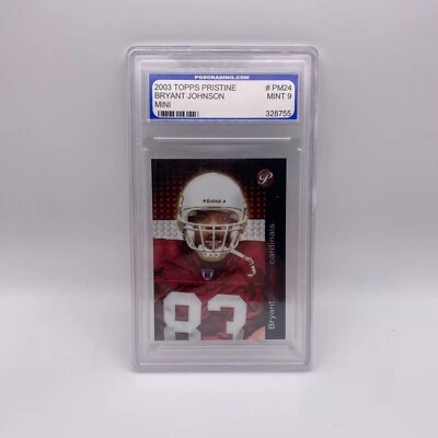 2003 Topps Pristine Minis Bryant Johnson #PM24 Rookie RC PGS Mint 9 - Image 1 of 2