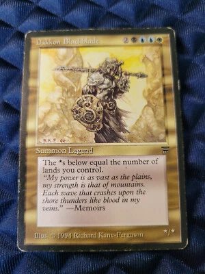 Dakkon Blackblade [Legends] Magic MTG MP - Image 1 of 4