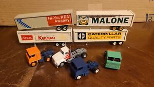 Winross semi truck tractor trailer lot Caterpillar sears kenmore Malone Hi-Yo !!