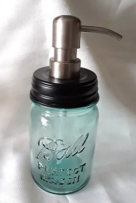 Antiguo DISPENSADOR BOMBA JABÓN BOLA INOXIDABLE "PERFECT MASON" Tarro (1923-33) o Kit Foto 1 de 4