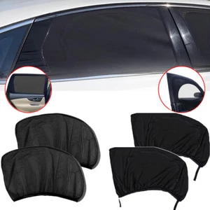2x Car Sun Shade Side Window Curtain Visor Anti-Mosquito Mesh Cover UV Protector - Picture 1 of 14