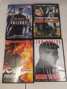 Mission Impossible 1, 2, 3, & Fallout 4 DVD Movies Bundle Set - Picture 1 of 2