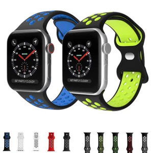 For Apple Watch Series Ultra 8 7 6 SE Band Strap iWatch 40/44/45/49mm Silicone - Picture 1 of 22