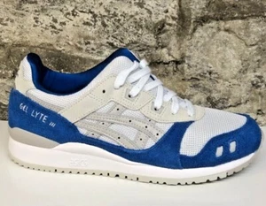 Asics Gel Lyte III 3 OG ""Bianco grigio ostrica"" blu da uomo 1201A482-101 nuovo in scatola - Foto 1 di 7