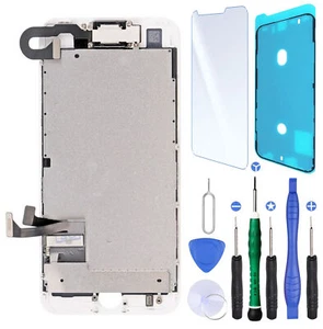 Ecran complet Remplacement pour iPhone 8 Blanc / Joint Ecran, Verre Trempe +Kit - Photo 1 sur 7