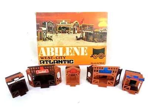 Vintage Atlantic Abilene Wild West City 1/72 HO Scale Boxed Very Rare - Picture 1 of 7