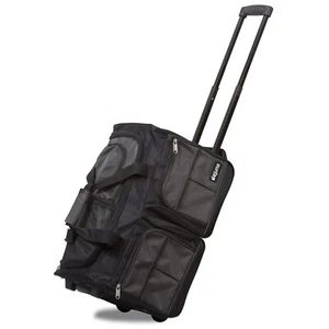 Dejuno 20-Inch Carry-On Rolling Duffle Bag - Charcoal - Picture 1 of 7