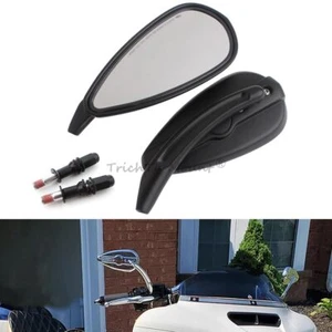 Black L & R Rear View Mirrors Fit For Harley Road King Touring XL 883 Sportster - Bild 1 von 21