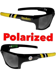 Pittsburgh Steelers NFL Polarized Wrap Sunglasses 100% UVA / UVB Protraction - Picture 1 of 4