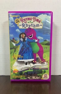 Barney’s Rhyme Time Rhythm VHS Pink Clamshell Case Barney Home Video - Picture 1 of 4