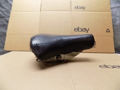 Vintage Schwinn Approved T85 Black Bicycle Saddle Spring Seat - Image 1 of 4
