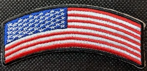 Amerikanische Flagge Mini Rocker Biker Patch - Bild 1 von 1