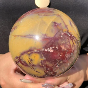 2,39 Pfund Natürliche Mookait Kugel Quarz Kristall Reiki Kugel Reiki Heilung 90 mm - Bild 1 von 16