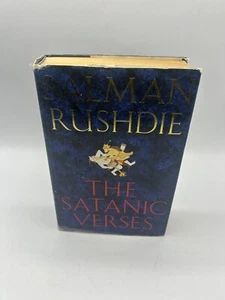 Salman Rushdie: The Satanic Verses 1988 1st UK Edition Hardcover Dust jacket - Picture 1 of 7