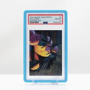 1994 Marvel Masterpieces #9 Wolverine Powerblast PSA 8 - Picture 1 of 4
