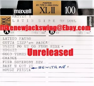 LATIN SIDE OF SOUL - UNRELEASED PROJECT BOBBY ROSS AVILA RARE INDIE R&B HEAR - Picture 1 of 3