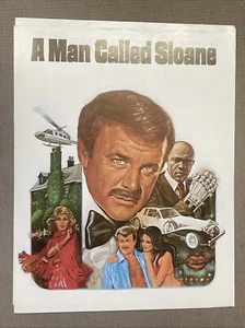 HTF NBC’s Robert Conrad - A Man Called Sloan Vintage Promo Poster 1979 22x28” - Picture 1 of 2
