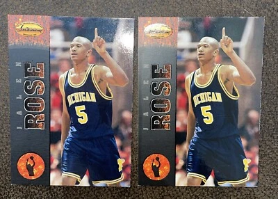 (2) 1995 Ted Williams #55 Jalen Rose Basketball RC Rookie Cards! - Image 1 of 2