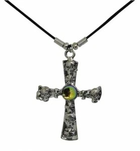 Collar Cruz Mística con Calaveras, Collar Cruz Mística con Calaveras - Imagen 1 de 1