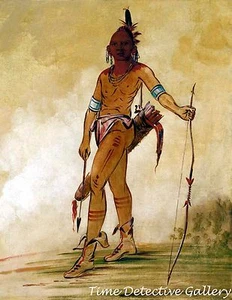 Ca-he-ga-shin-ga "Little Chief" of the Osage -1834 - Indianer Kunstdruck - Bild 1 von 1