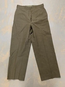 Vtg Original US Army WWII Field Trousers originals Wool Sz 32x30 31 - Picture 1 of 11