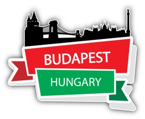 Budapest Hungary Travel Car Bumper Sticker Decal -  ''SIZES'' - Picture 1 of 1