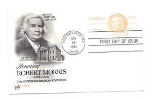 UX93 13c Robert Morris, ArtCraft, FDC - Picture 1 of 1