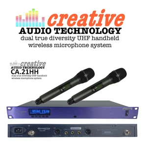 (C2) CA.21HH - 2 ch Wireless Microphone System - 1u receiver-2x handheld transmi - Picture 1 of 3