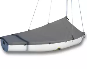 Flying Junior Sailboat - FJ Boat Mast Up Peaked Cover - Polyester Charcoal Gray - Picture 1 of 1