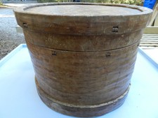 Massive Antique Round Wood Cheese Box